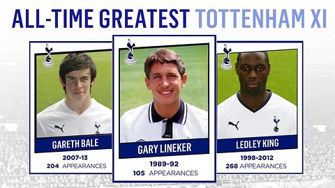All-Time Greatest Tottenham Hotspur XI | Lineker, Bale, King!