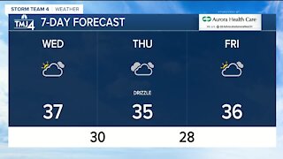 Freezing fog returns Wednesday morning