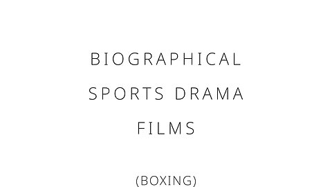 Biographical sports drama films