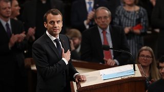 Macron Pitches Congress On His Globalist Vision