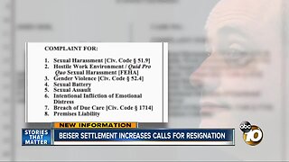 Beiser settlement increases calls for resignation