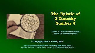 Video Bible Study: 2 Timothy - 4