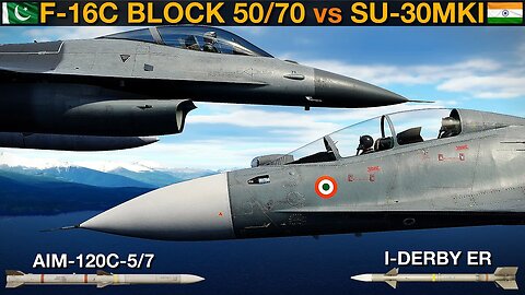 F-16C Block 50+ Viper vs Su-30MKI Flanker: BVR Missile Battle | DCS