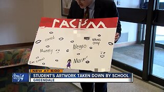 Students art taken down because it was too explicit