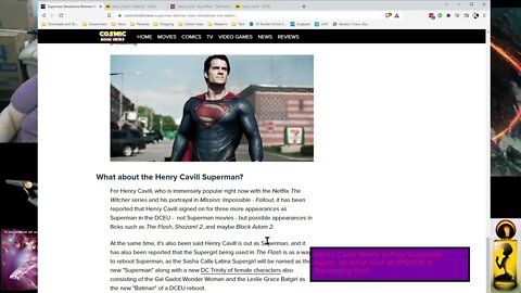Henry Cavill Wants to Play Superman Again. So What Idiot at AT&T/TW is Preventing This?. EP 0015