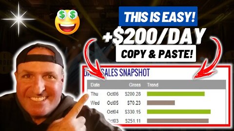 EASY +$200 Per Day COPY & PASTE Method With NO Experience! (Make Money Online 2022) #shorts