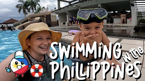 How we teach our half-FILIPINO Kids to swim.