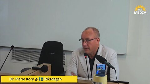 Swedish parliament - Dr. Pierre Kory