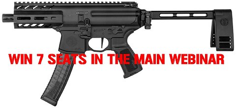 SIG MPX K 9MM MINI #3 FOR 7 SEATS IN THE MAIN WEBINAR