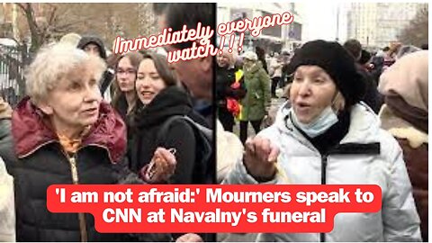 'I am not afraid:' Mourners speak to CNN at Navalny's funeral