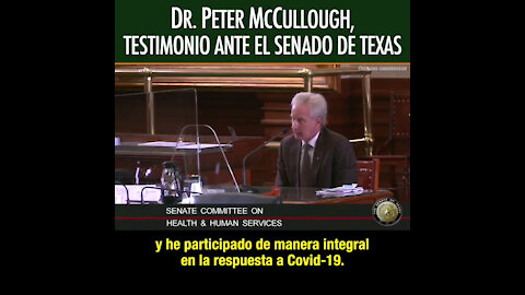 Dr. Peter McCullough testifica en Texas