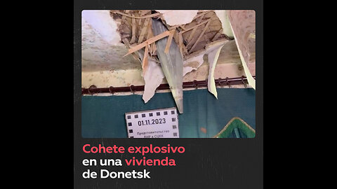 Encuentran un cohete no detonado en una casa residencial de Donetsk