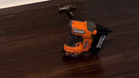 Review of the Rigid Brad (18 gauge) Nailer for Trim #viral #home #flooring #trim #battery #nailgun