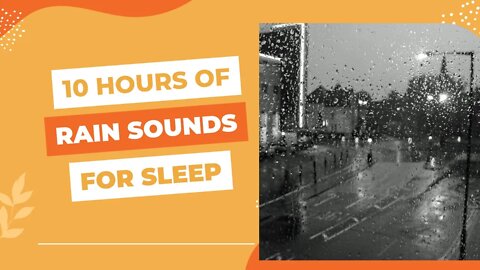 10 Hours Heavy Rain Sounds | Fading away to Black Screen
