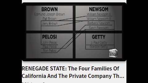 RENEGADE STATE: The Four Families Of California And The Private Company That Controls The Internet