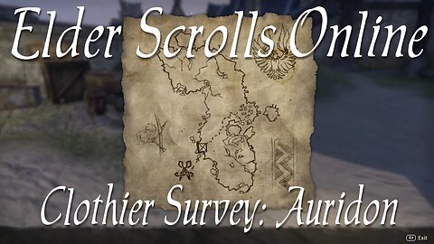 Clothier Survey: Auridon [Elder Scrolls Online]