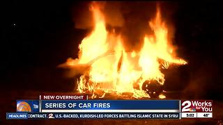 Car fires erupt Tulsa overnight