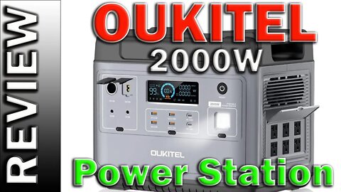 OUKITEL P2001 2000W Portable Power Station 2000Wh LiFePO4 Battery Solar Generator