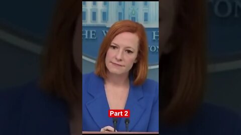 Jen Psaki Gets Snappy When Asked Real Questions Part 2 #shorts