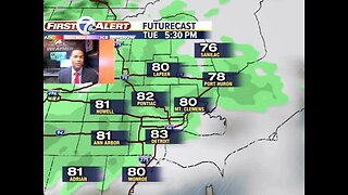 Showers and storms for Labor Day & Tuesday