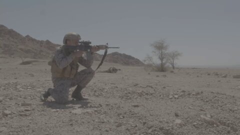 U.S. and Jordanian Marines Conduct Squad Maneuver Drills - Intrepid Maven 22-1