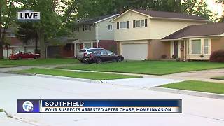 Four suspects arrested after chase, home invasion