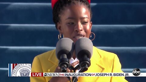Amanda Gorman makes history as youngest poet inn recent history to read at inauguration