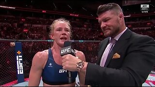 UFC Superstar Holly Holm uses her win tonight to call out the sexualization of children! 😮👀