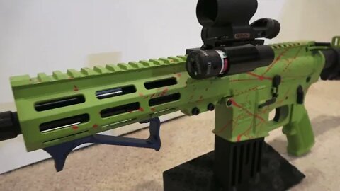 GLFA .223 WYLDE : ZOMBIE SPLATTER : MEAN GREEN HALLOWEEN DREAM : SONY FDR-AX43