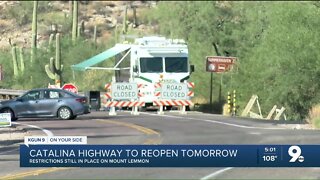 Catalina Highway to reopen Saturday, Pima County DOT says