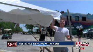 Festivals preparing for hot weekend