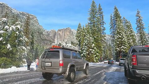 2023 Yosemite National Park Survives Atmospheric River Storm and gets a fresh coat of snow! 4K HDR