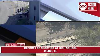 Kids run from school during active shooter situation at high school near Miami, Florida: shooter reportedly still at large