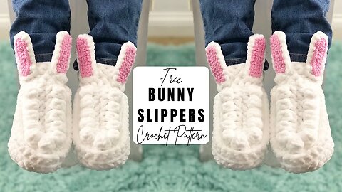 Crochet Bunny Slipper Pattern | Free Crochet Pattern