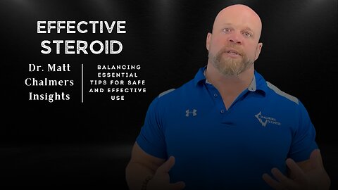 Dr Chalmers Path to Pro - Steroid Balancing