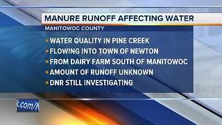 Manure runoff affecting Manitowoc County creek