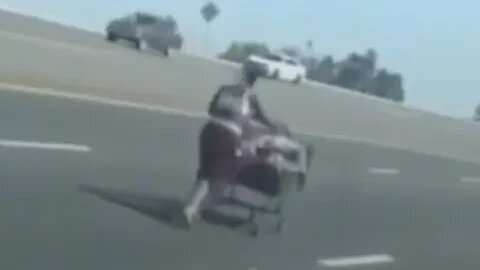 Homeless People Are Using Shopping Carts as Vehicles