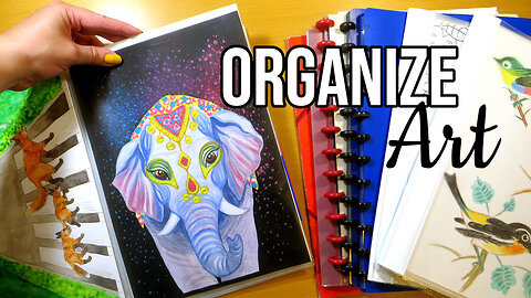How to Store Your Artwork || Organizing My Art