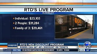 RTD's new discount program starts enrollment today