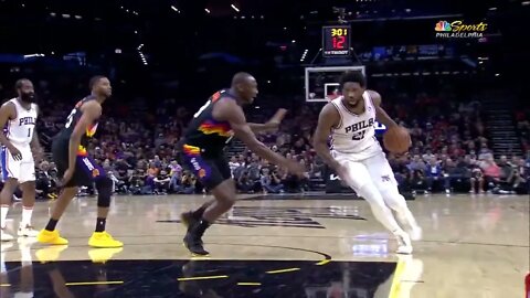 Joel Embiid Shocks Entire Suns Using 400 IQ Moves Then Embarrassing Biyombo ! 😂