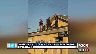 Suspected burglar arrested after getting stuck in roof vent in Lehigh Acres