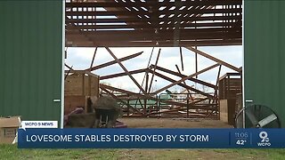 Storms damage stables that help disabled kids in NKY