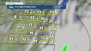 Chilly, breezy Thursday with wind gusts up to 30 mph