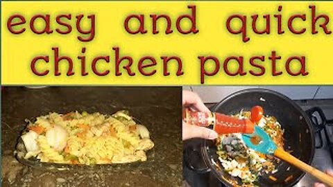 Chicken pasta| how to make easy and quick chicken pasta| by fiza farrukh