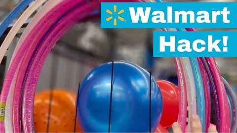 Buy a $2 Walmart hula hoop for this brilliant outdoor idea!