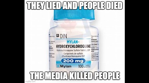 The media lied about hydroxychloroquine and people died.Will they be held responsible??