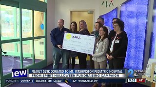 Spirit Halloween donates nearly $49K to Mt. Washington Pediatric Hospital