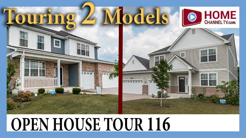 Home Tour 116 - Touring Two Model Homes at Playa Vista in Plainfield, IL