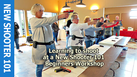 Learning to shoot at a New Shooter 101 Beginners Workshop