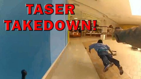 Wild Taser Knockdown Inside Mall Of Murder Suspect On Video! LEO Round Table S08E101